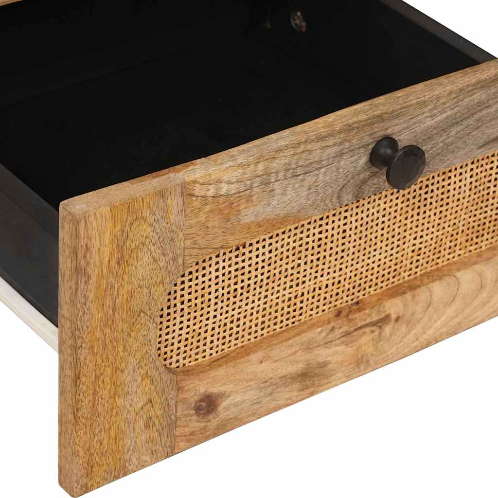 Bedside Cabinet Natural 40 x 33 x 46 cm Solid Mango Wood