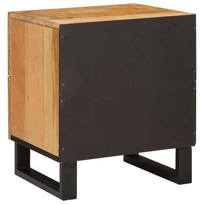 Bedside Cabinet Natural 40 x 33 x 46 cm Solid Mango Wood