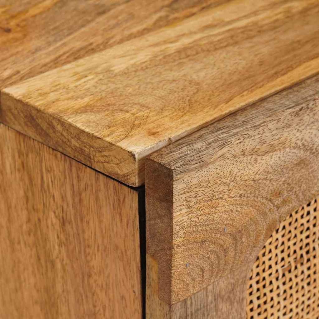 TV Cabinet with Shelf Brown 105 x 33 x 46 cm Solid Mango Wood