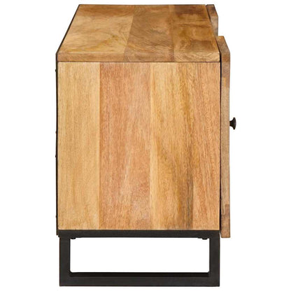 TV Cabinet with Shelf Brown 105 x 33 x 46 cm Solid Mango Wood