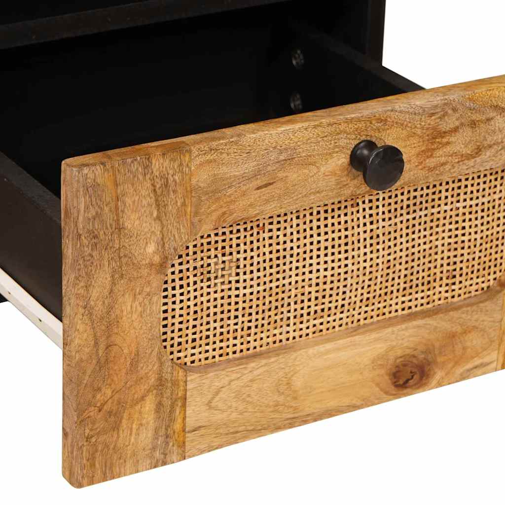 TV Cabinet with Drawer Brown 70 x 33x 46 cm Solid Mango Wood
