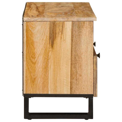 TV Cabinet with Drawer Brown 70 x 33x 46 cm Solid Mango Wood
