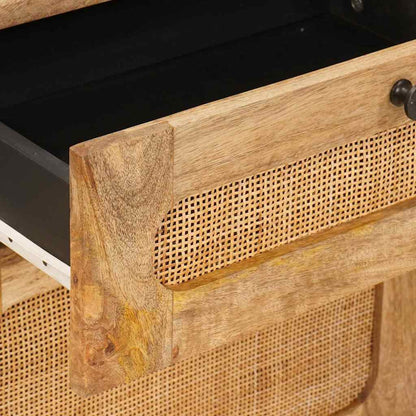 Bedside Cabinet Natural 50 x 33 x 60 cm Solid Mango Wood