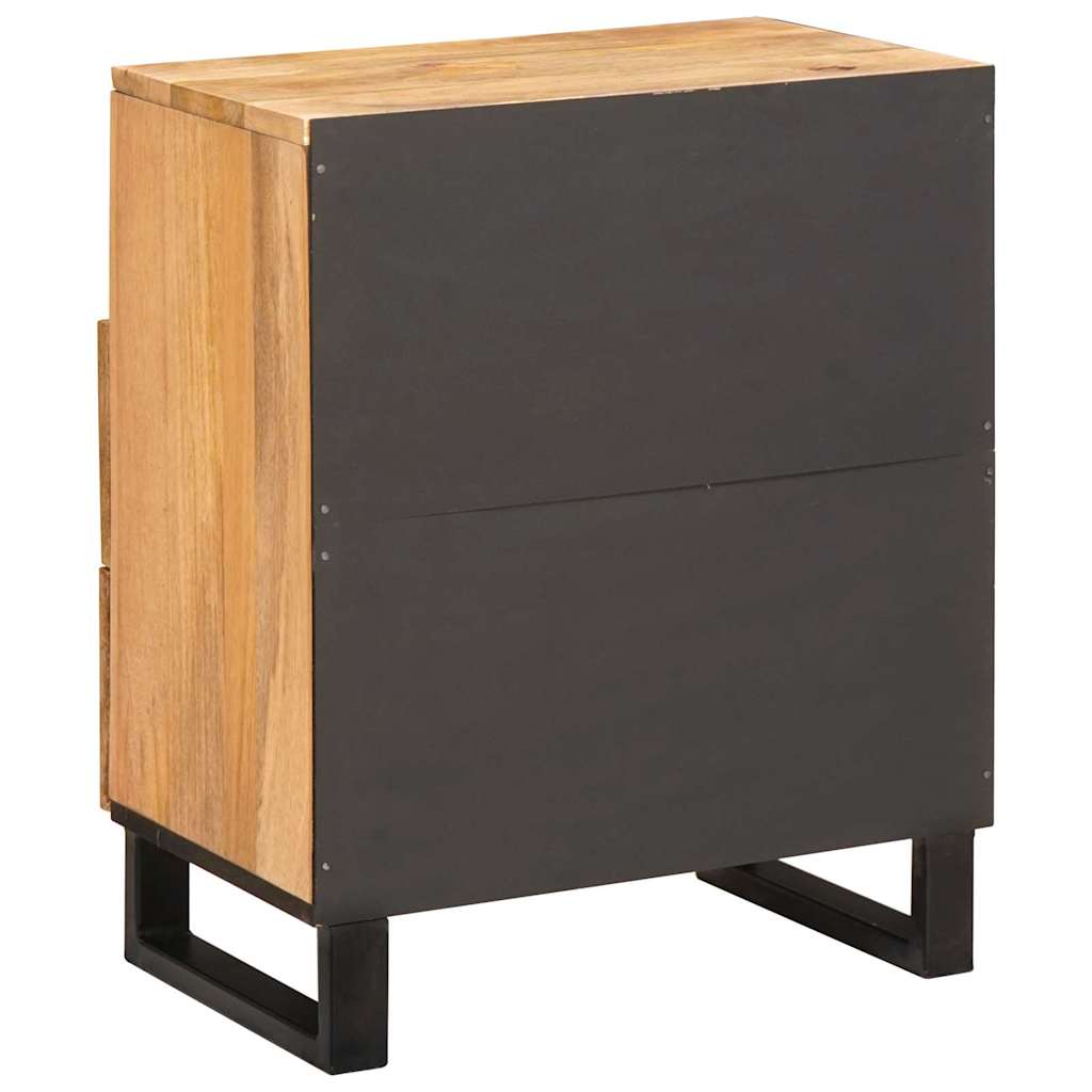 Bedside Cabinet Natural 50 x 33 x 60 cm Solid Mango Wood