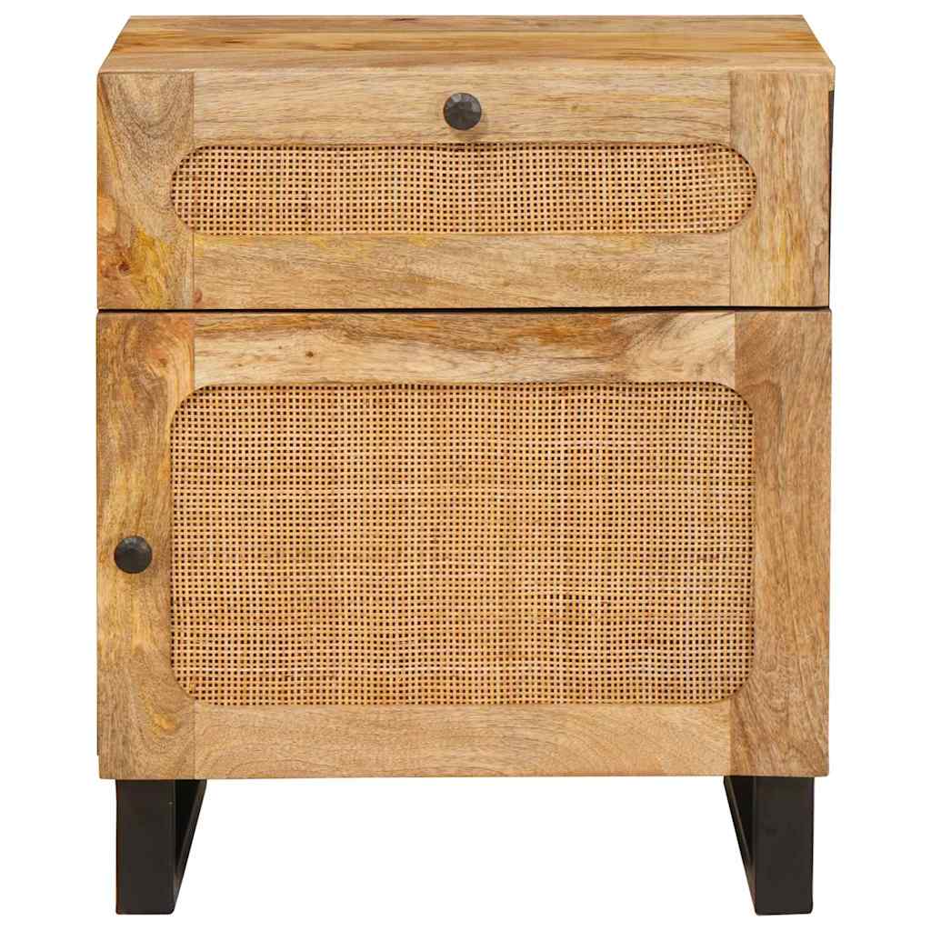 Bedside Cabinet Natural 50 x 33 x 60 cm Solid Mango Wood