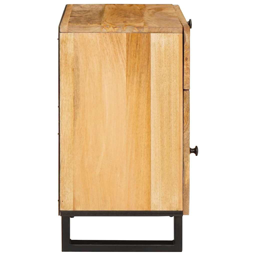 Bedside Cabinet Natural 50 x 33 x 60 cm Solid Mango Wood