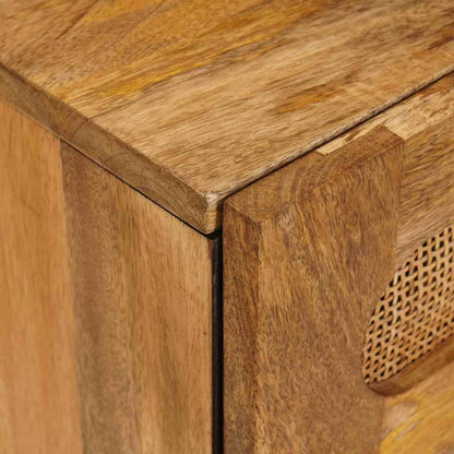 Bedside Cabinet Natural 50 x 33 x 62 cm Solid Mango Wood