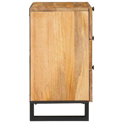 Bedside Cabinet Natural 50 x 33 x 62 cm Solid Mango Wood
