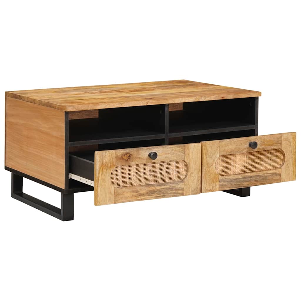 Coffee Table Artisan Oak 80 x 54 x 40 cm Solid Mango Wood