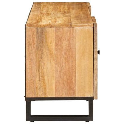 TV Cabinet with Drawer Brown 105 x 33 x 46 cm Solid Mango Wood