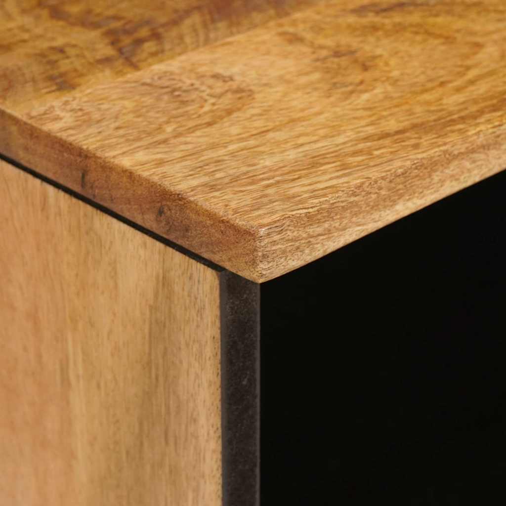 TV Cabinet with Drawer Brown 100 x 33 x 46 cm Solid Mango Wood