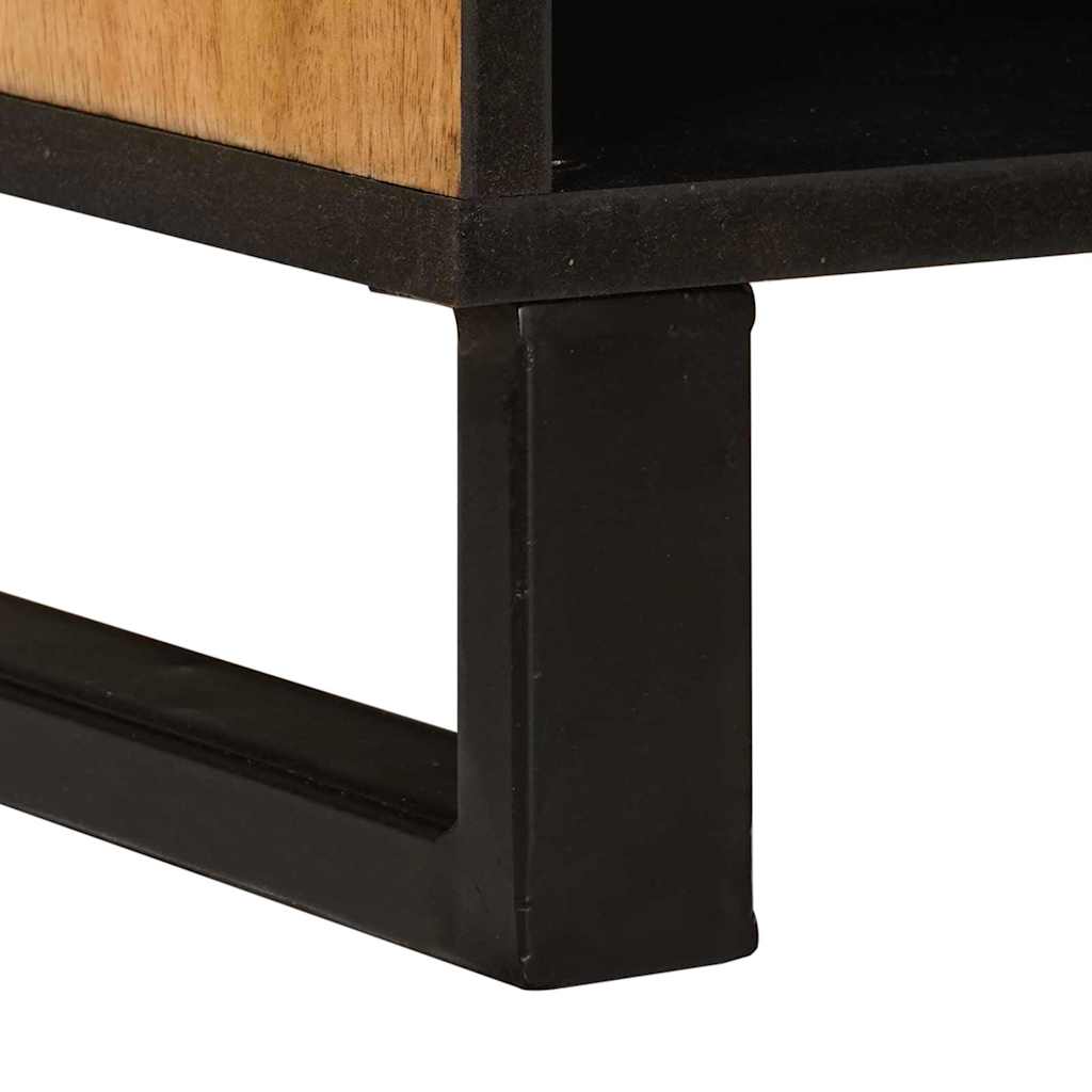 TV Cabinet with Drawer Brown 100 x 33 x 46 cm Solid Mango Wood