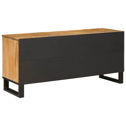 TV Cabinet with Drawer Brown 100 x 33 x 46 cm Solid Mango Wood