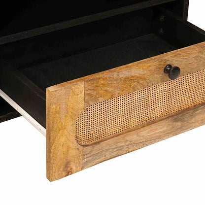 TV Cabinet with Drawer Brown 80 x 33 x 46 cm Solid Mango Wood