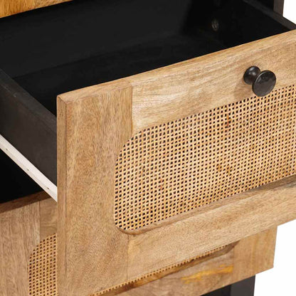 Sideboard with Drawer Brown 40 x 33 x 75 cm Solid Mango Wood