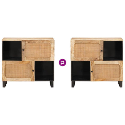 Sideboard Brown 80 x 33 x 75 cm Solid Mango Wood