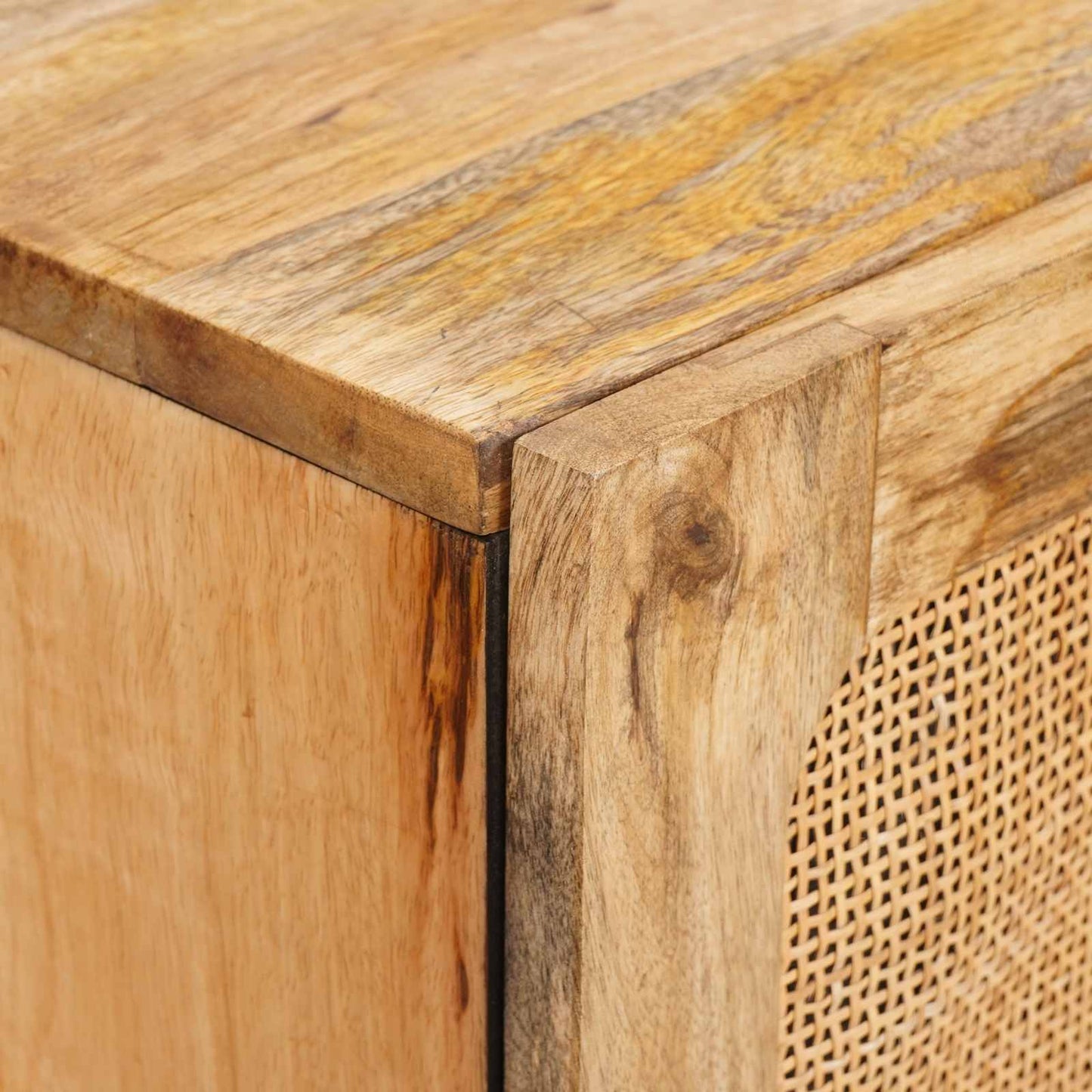 Highboard Brown 40 x 33 x 110 cm Solid Mango Wood