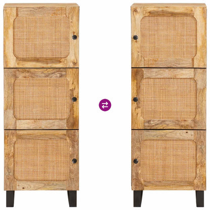 Highboard Brown 40 x 33 x 110 cm Solid Mango Wood