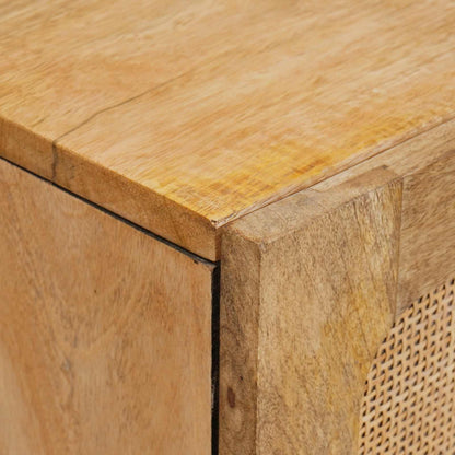 Highboard with Drawer Brown 40 x 33 x 110 cm Solid Mango Wood