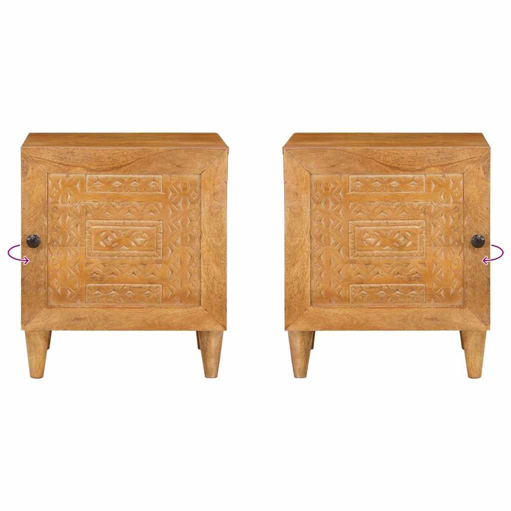 Bedside Cabinet 2 pcs Light Brown 80 x 50 x 40 cm