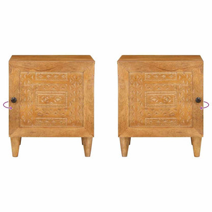 Bedside Cabinet 2 pcs Light Brown 80 x 50 x 40 cm