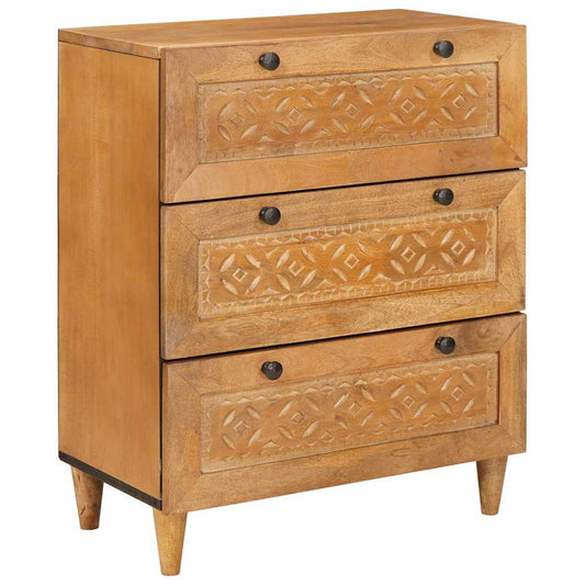 Sideboard Light brown 60 x 33 x 75 cm Solid mango wood