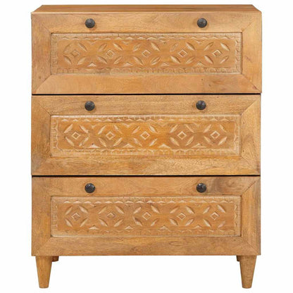 Sideboard Light brown 60 x 33 x 75 cm Solid mango wood