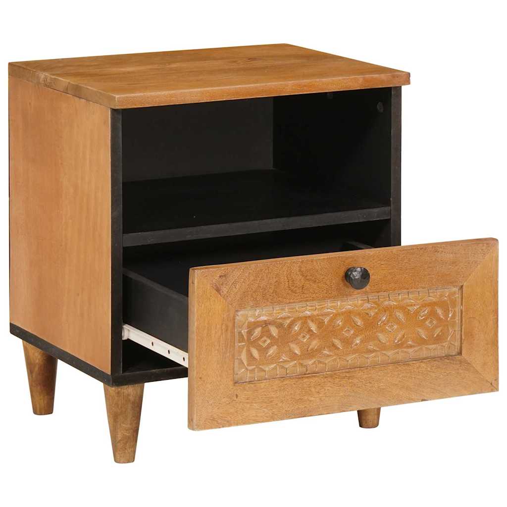 Bedside Cabinet Light Brown 40 x 33 x 46 cm Engineered Wood