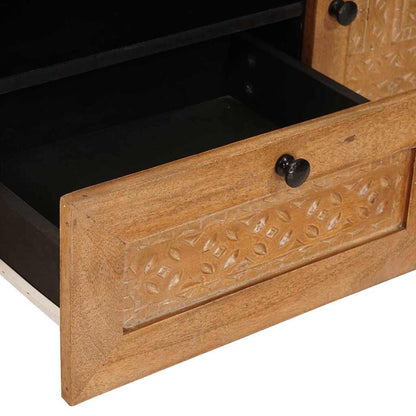 TV Units with Door Light Brown 105 x 33 x 46 cm Engineered wood