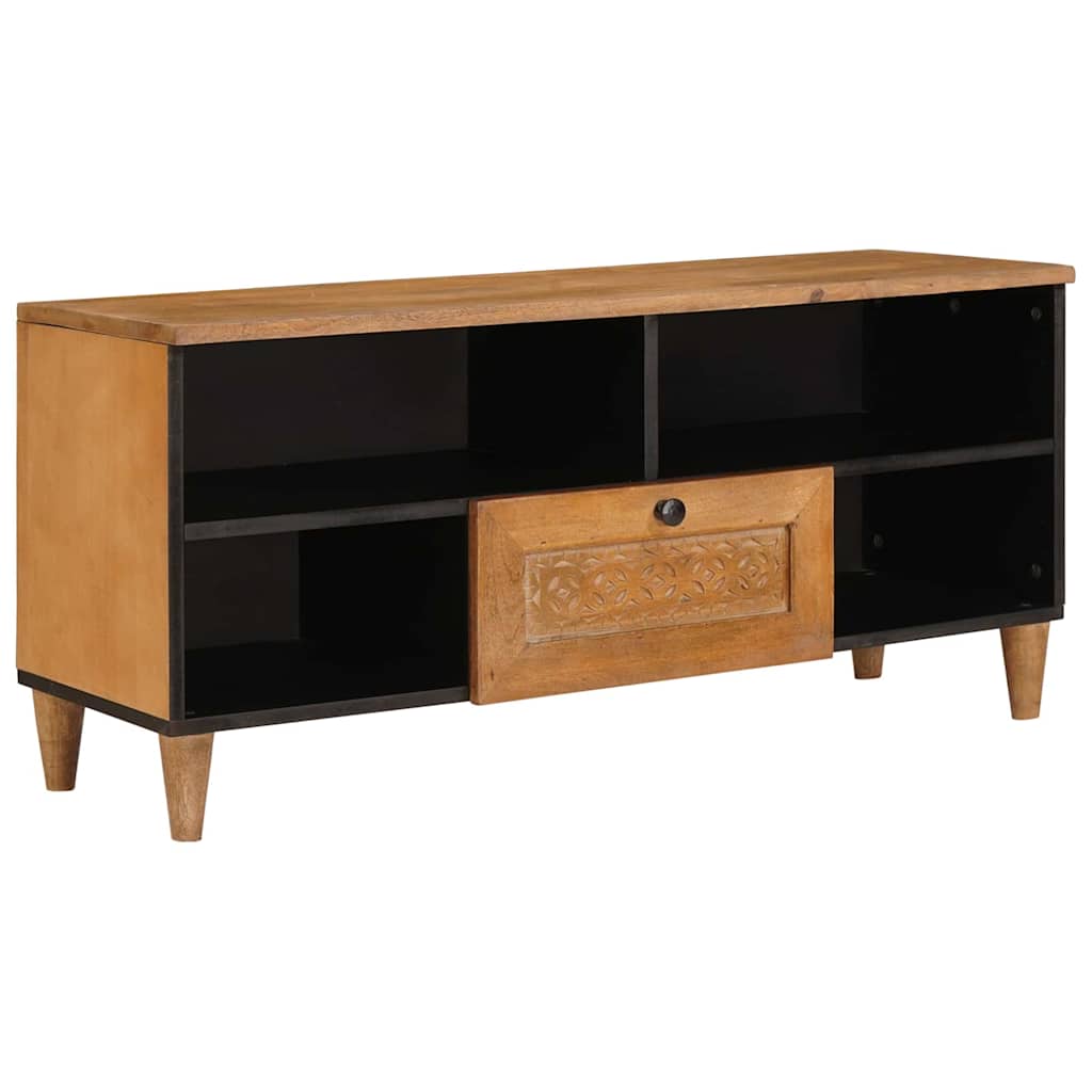 TV Cabinet with Drawer 100 x 33 x 46 cm Solid Mango Wood