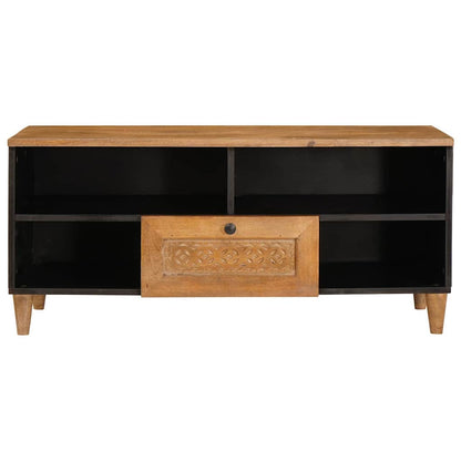 TV Cabinet with Drawer 100 x 33 x 46 cm Solid Mango Wood