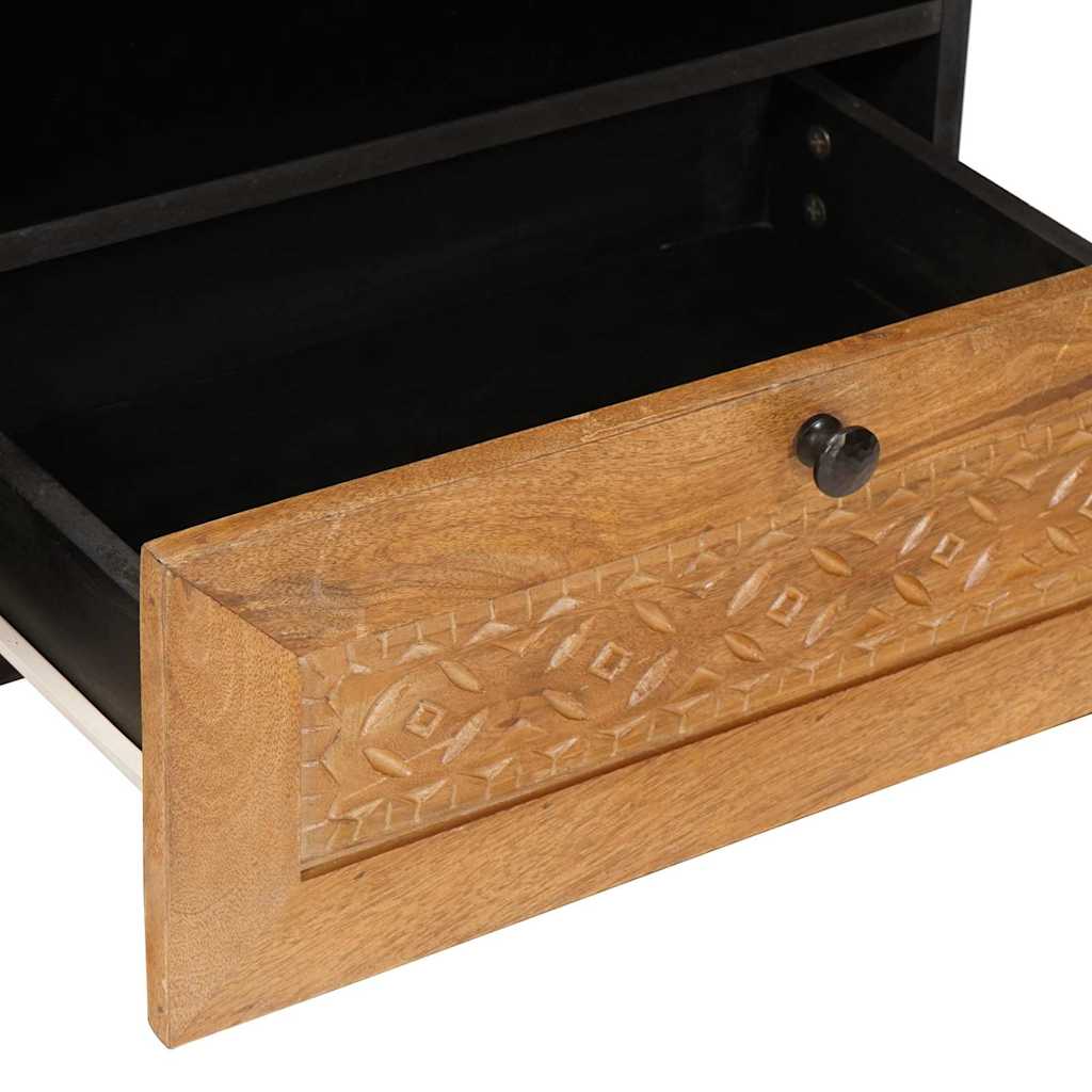TV Cabinet with Drawer 80 x 33 x 46 cm Solid Mango Wood