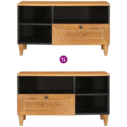 TV Cabinet with Drawer 80 x 33 x 46 cm Solid Mango Wood