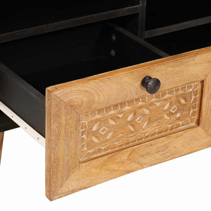 TV Cabinet with Drawer 100 x 33 x 46 cm Solid Mango Wood