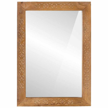 Wall Mirror Rectangular 70 x 50 cm Engineered Wood and Glass