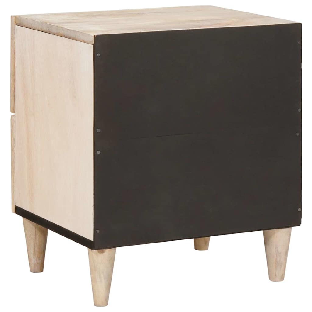 Bedside Cabinet White 40 x 33 x 46 cm Engineered Wood