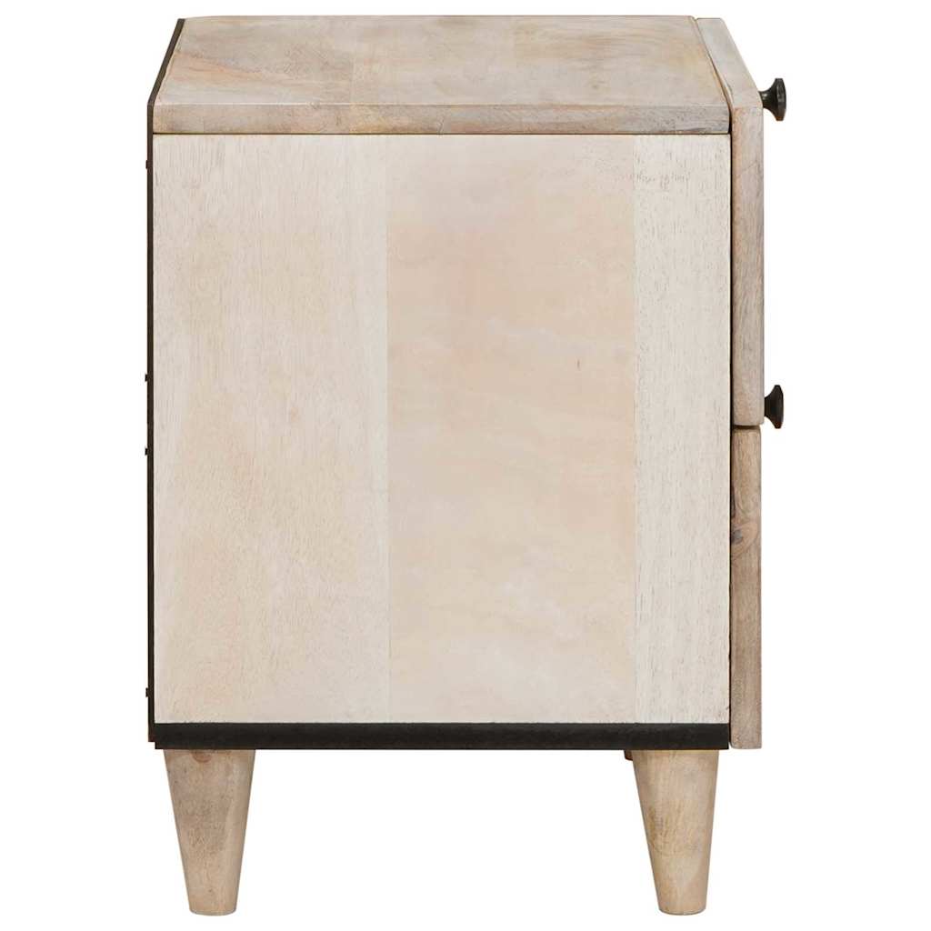 Bedside Cabinet White 40 x 33 x 46 cm Engineered Wood