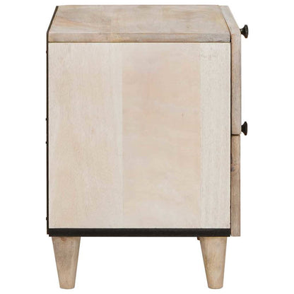 Bedside Cabinet White 40 x 33 x 46 cm Engineered Wood