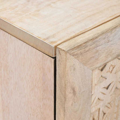 Sideboard White 60 x 33 x 75 cm Solid mango wood