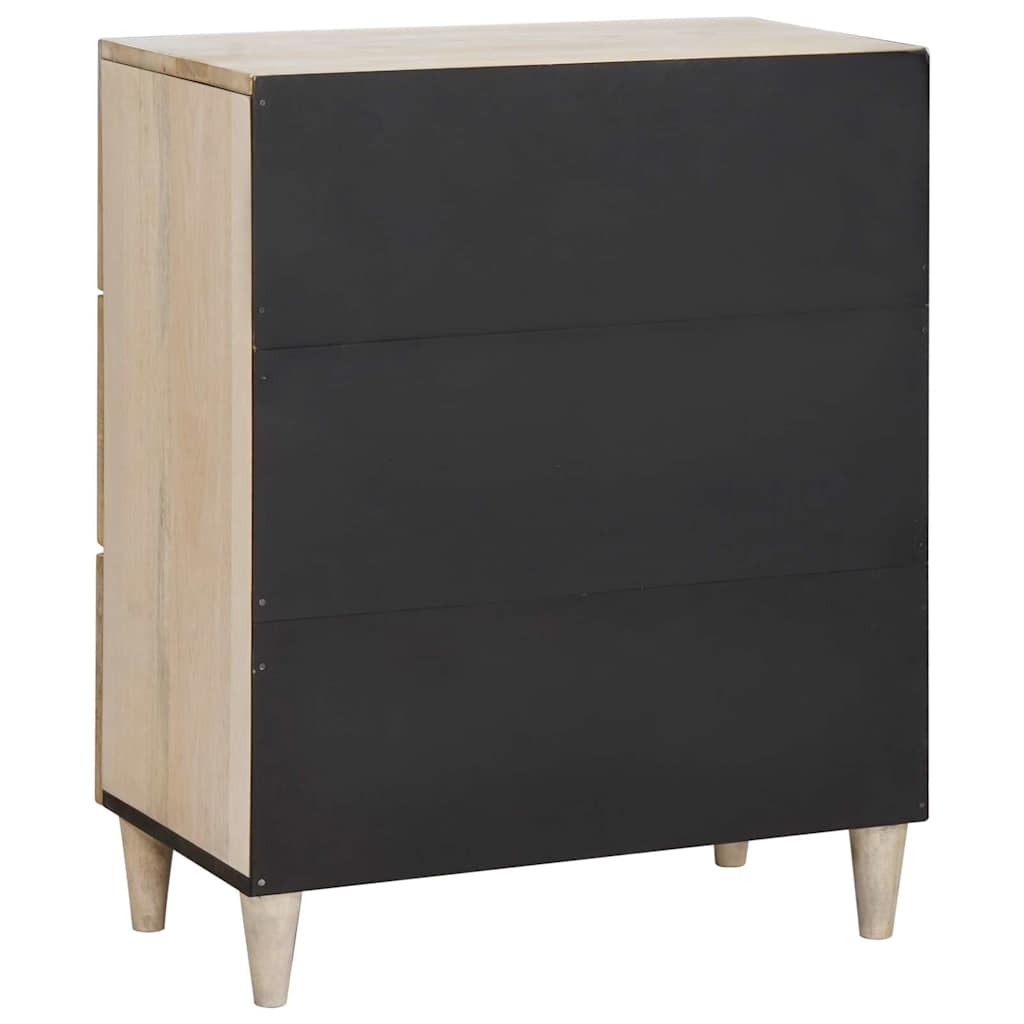 Sideboard White 60 x 33 x 75 cm Solid mango wood