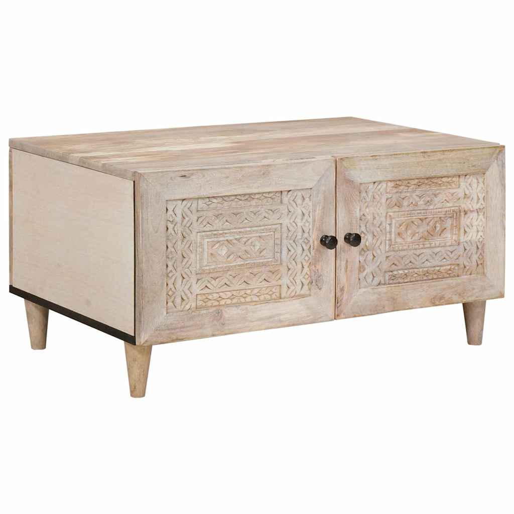 Coffee Table White 80 x 54 x 40 cm Engineered Wood