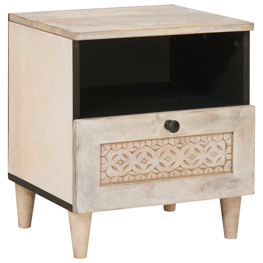 Bedside Cabinet 2 pcs White 40 x 33 x 46 cm Engineered Wood