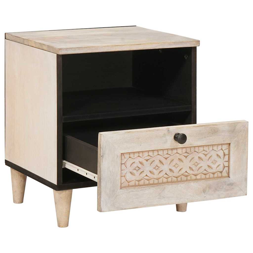 Bedside Cabinet 2 pcs White 40 x 33 x 46 cm Engineered Wood