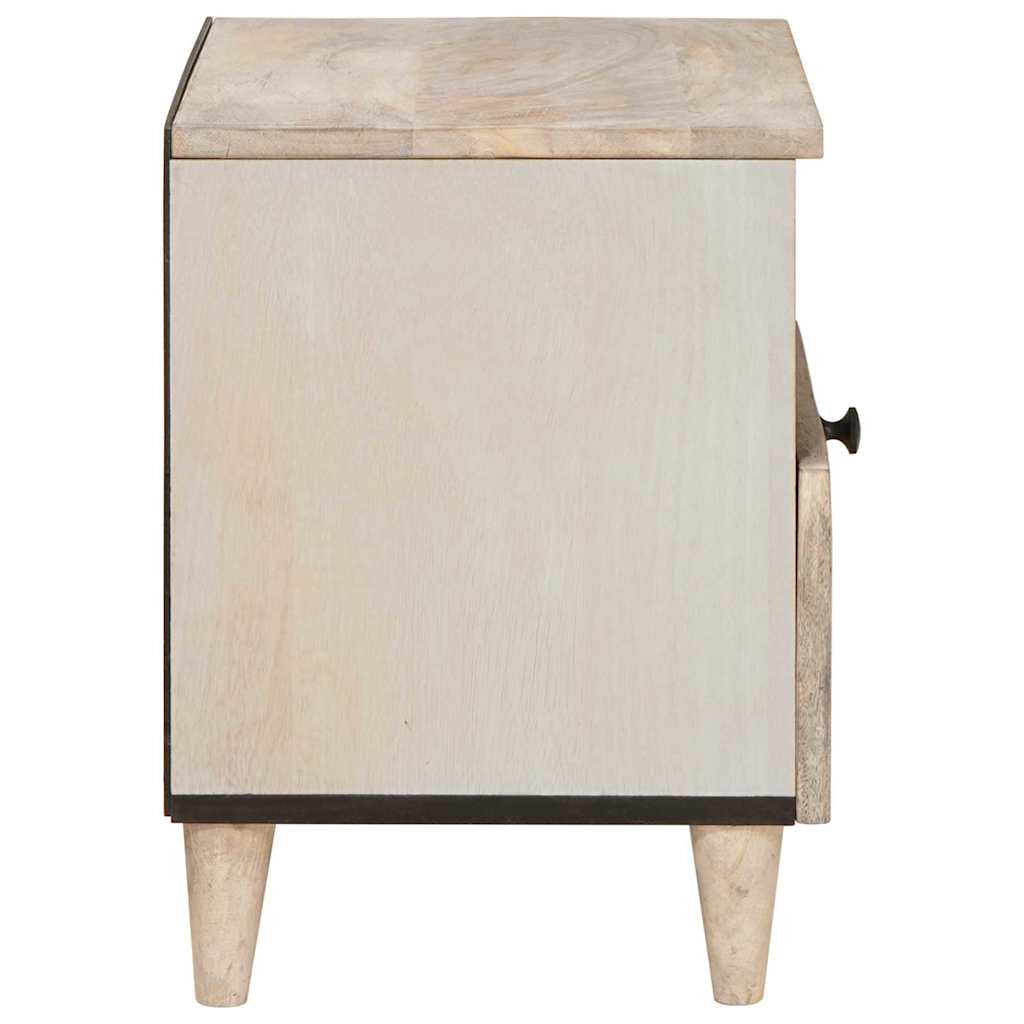 Bedside Cabinet 2 pcs White 40 x 33 x 46 cm Engineered Wood