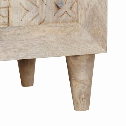 Bedside Cabinet White 50 x 33 x 60 cm Engineered Wood