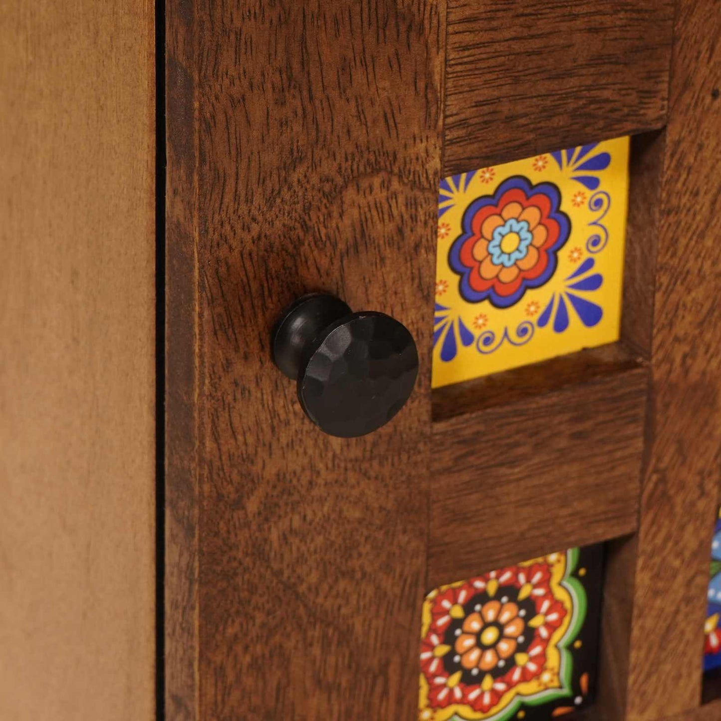 Bedside Cabinet Brown 40 x 33 x 46 cm Solid Mango Wood