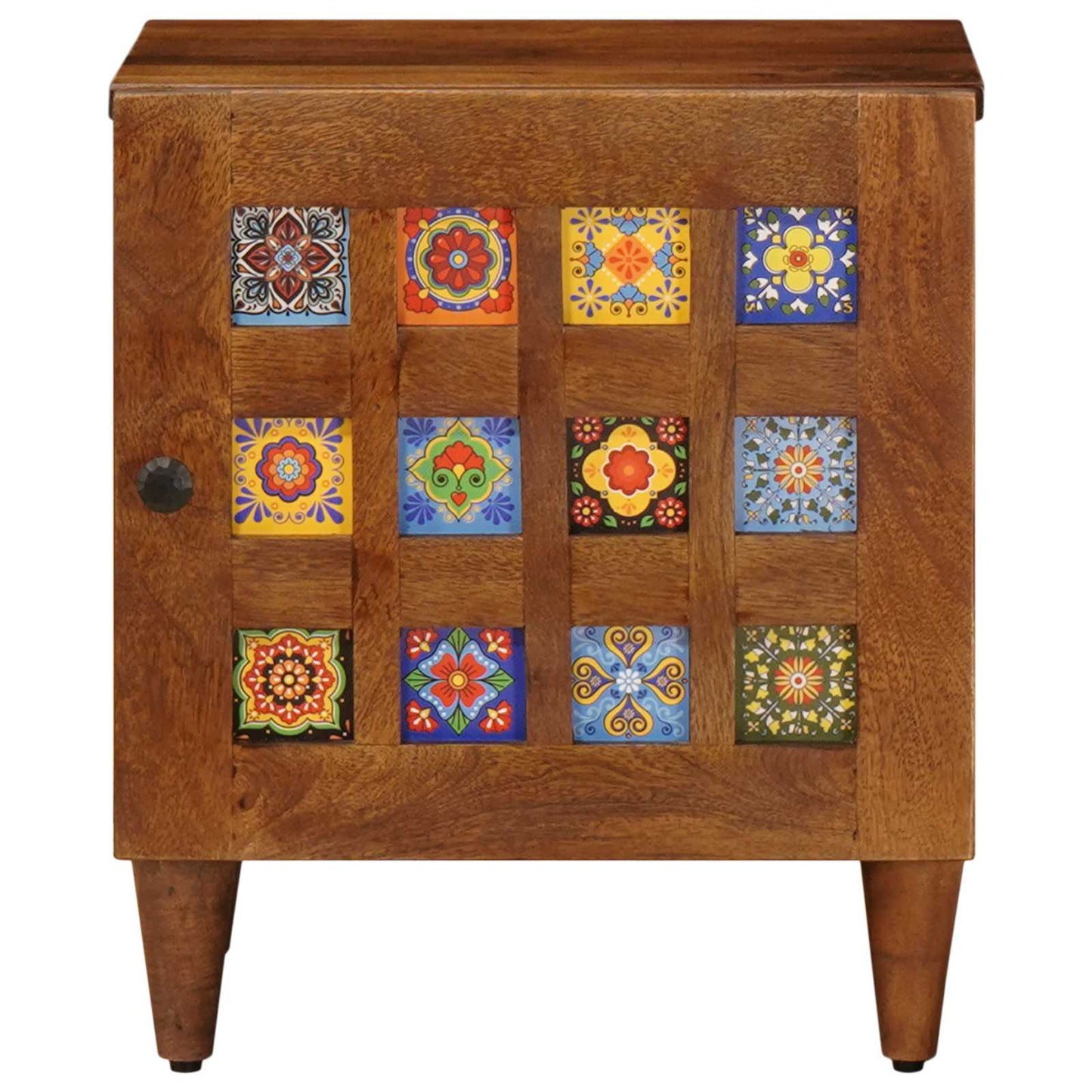 Bedside Cabinet Brown 40 x 33 x 46 cm Solid Mango Wood
