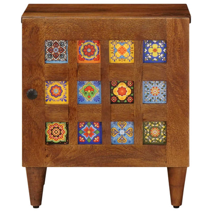 Bedside Cabinet Brown 40 x 33 x 46 cm Solid Mango Wood