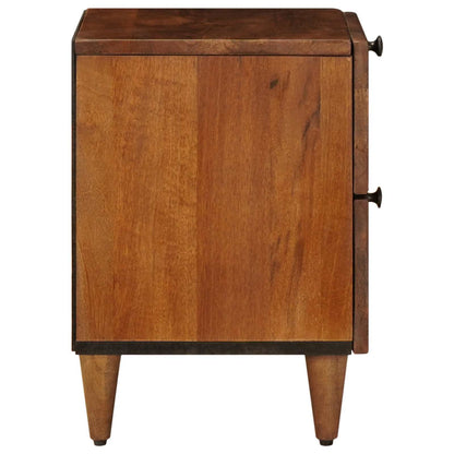 Bedside Cabinet Brown 40 x 33 x 46 cm Solid Mango Wood