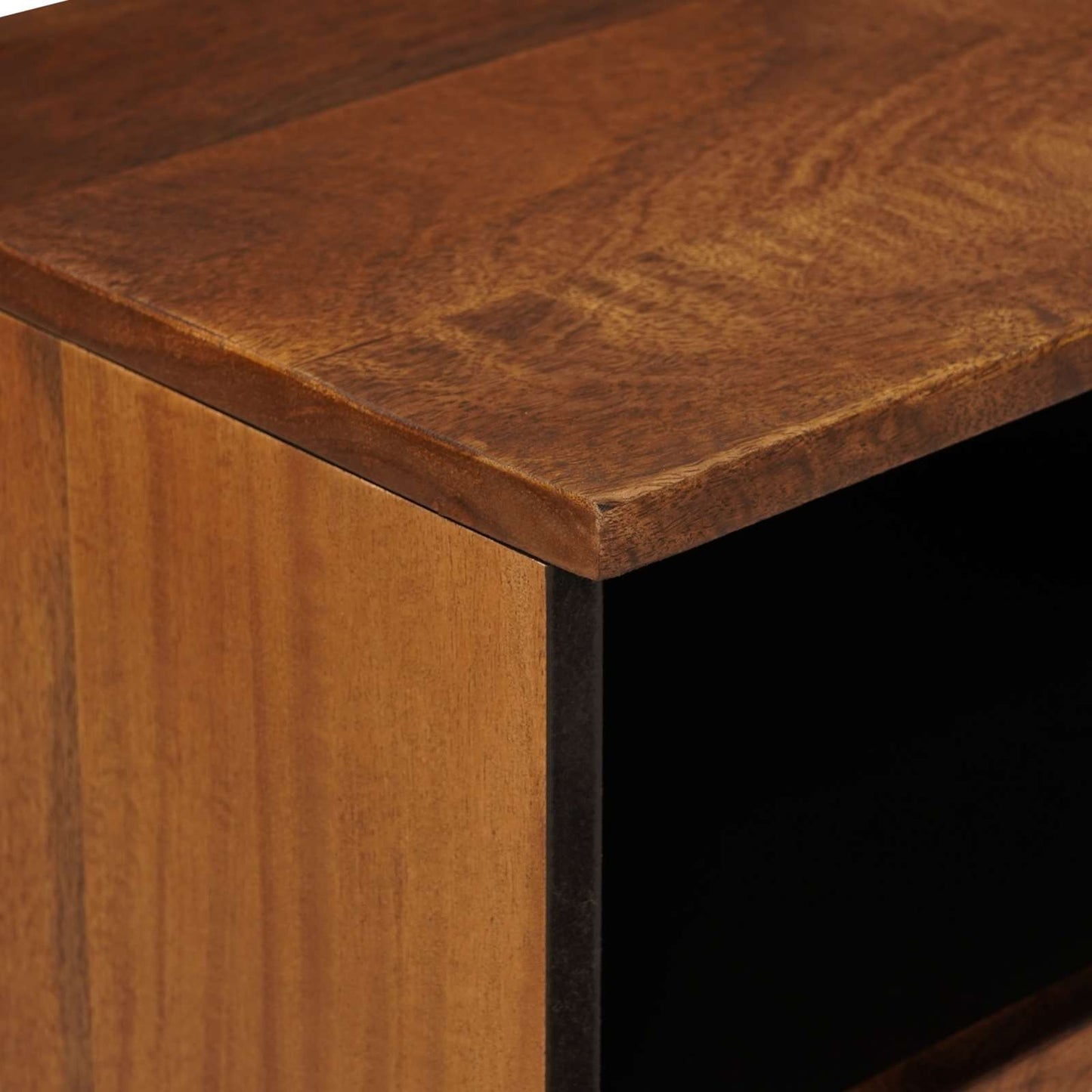 Bedside Cabinet 2 pcs Brown 40 x 33 x 46 cm Solid Mango Wood